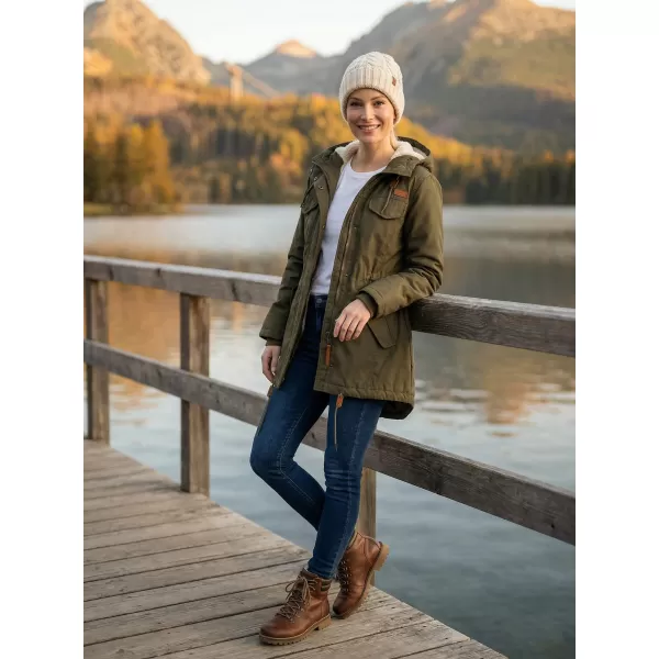  Dámska bunda brandinit BD9476 Olive 