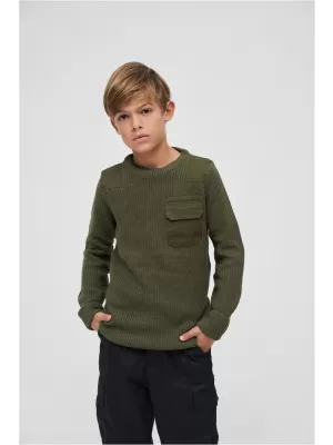 Detský sveter Brandit BW BD6019 Olive