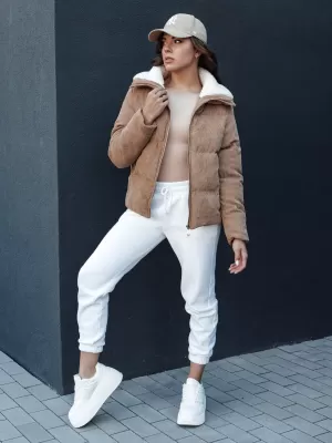 Dámska zimná bunda DSTREET TRENDYGLAM TY4359 BÉŽOVÁ
