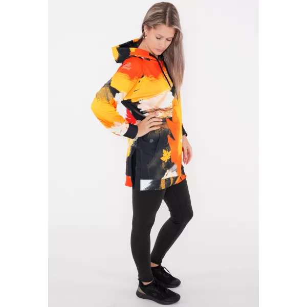  Dámska funkčná predĺžená mikina premium ALTISPORT VOJ/ALW019MI03 oranžová 