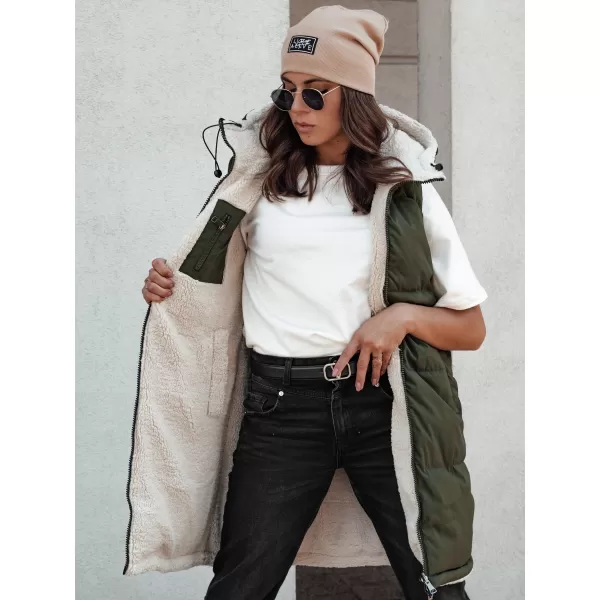  Dámska vesta DSTREET COSYVIVA ZELENÁ 