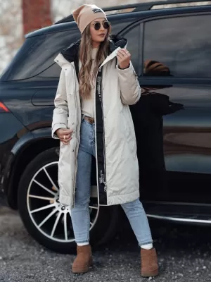 Dámsky kabát DSTREET ELEGANTI BIELA