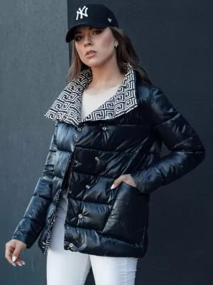 Dámska bunda DSTREET TMAVO MODRÁ