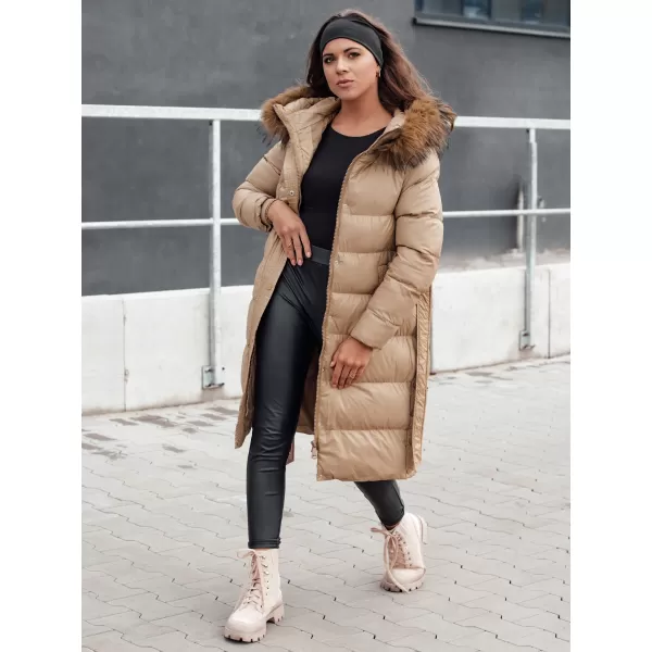  Dámsky zimný kabát DSTREET STYLEBELLA BÉŽOVÁ 