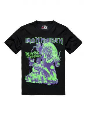 Pánske tričko BRANDIT IRON MAIDEN BD61050 ČIERNA