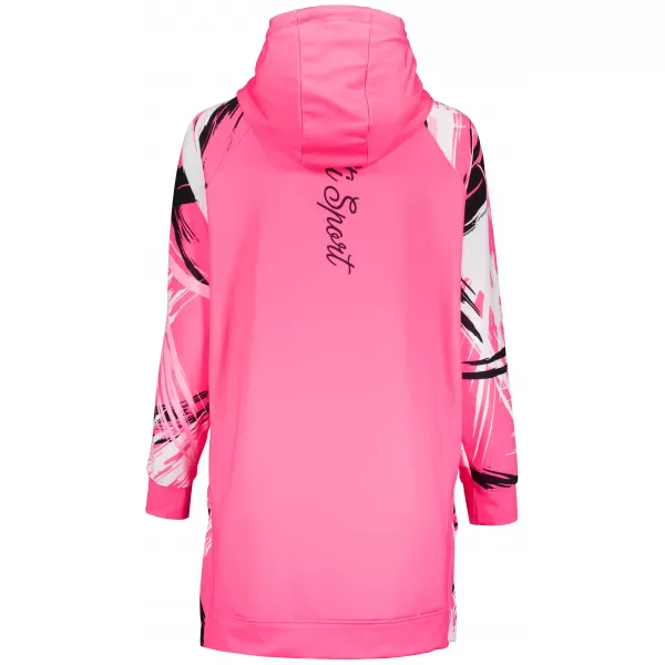  Dámska funkčná predĺžená mikina premium ALTISPORT VOJ/ALW039MI03 FLUO PINK 