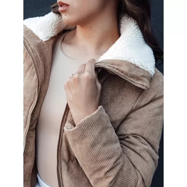 Dámska zimná bunda DSTREET TRENDYGLAM TY4359 BÉŽOVÁ 