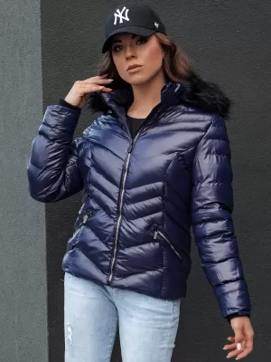 Dámska bunda DSTREET CRUNKIES NÁMORNÍCKA MODRÁ