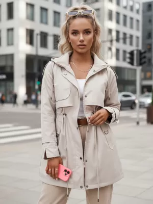 Dámska parka DSTREET BRENS SVETLO BÉŽOVÁ