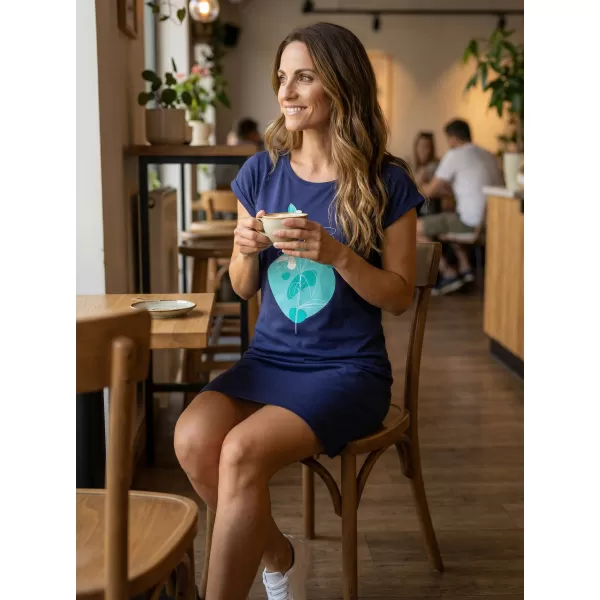 Rozšírené t -shirt/šaty ALTISPORT alw187178 Midnight BLUE 