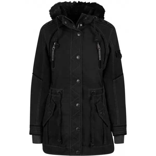  Dámska parka BRANDIT BD33122 ČIERNA 