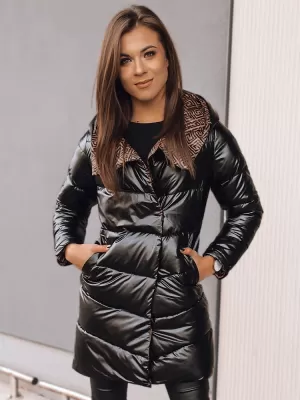 Dámska bunda dstreet Delsy Long Ty3481 čierna