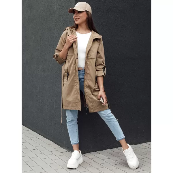 Dámska bunda dsstreet moderne ty4389 béžová 