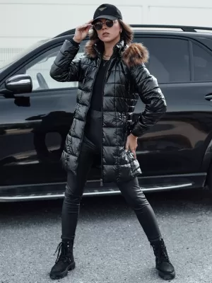 Dámsky kabát dstreet winterzip čierny