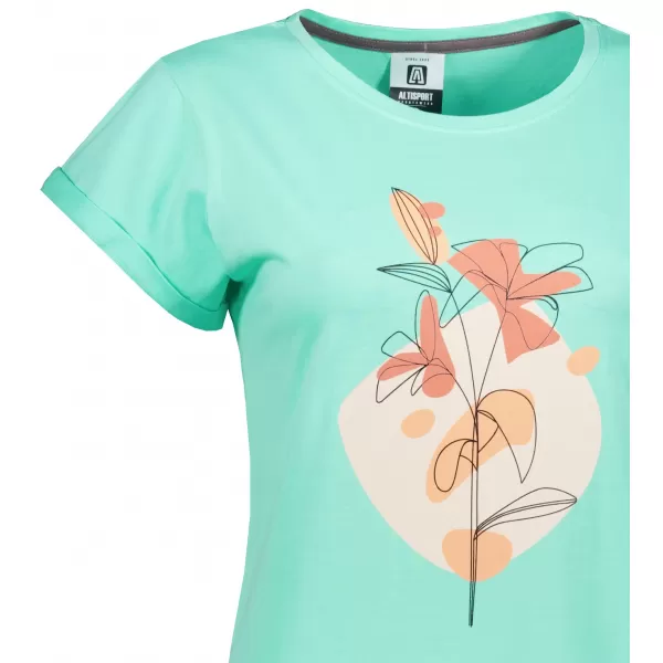  Dámske rozšírené T -shirt/šaty ALTISPORT alw187178 Mint 