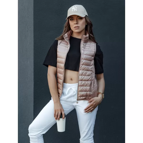  Dámska vesta DSTREET STYLISHZ TY4449 RUŽOVÁ 