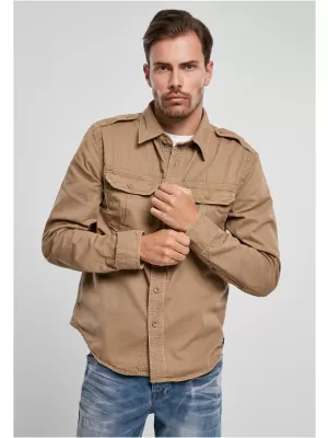 Pánska košeľa BRANDIT VINTAGE BD9373 CAMEL