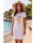 Dámske rozšírené T -shirt/šaty ALTISPORT alw187178 biela