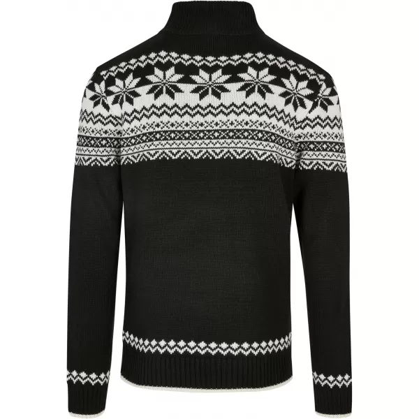  Pánska mikina brandit Cardigan Norweger BD5030 BLACK 
