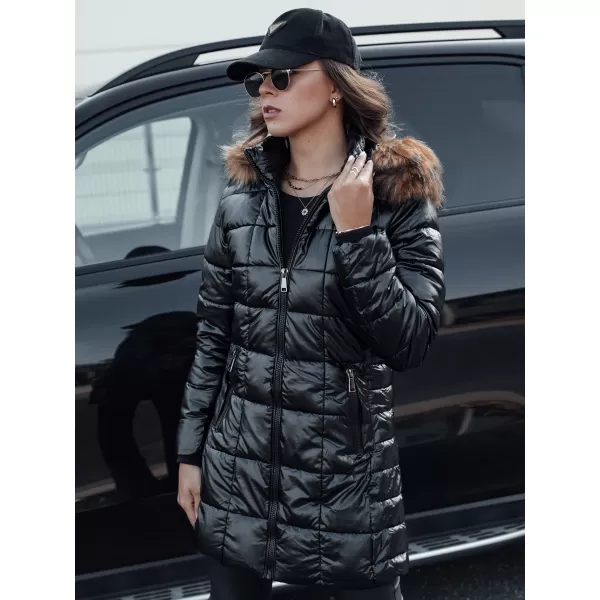  Dámsky kabát dstreet winterzip čierny 
