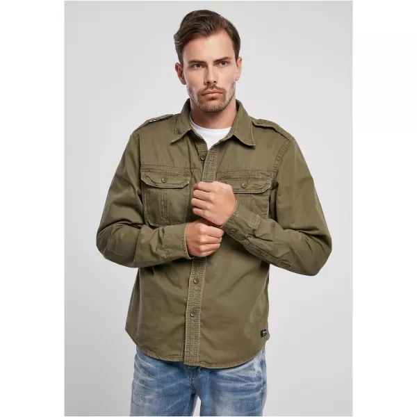  Pánska košeľa BRANDIT VINTAGE BD9373 OLIVE 
