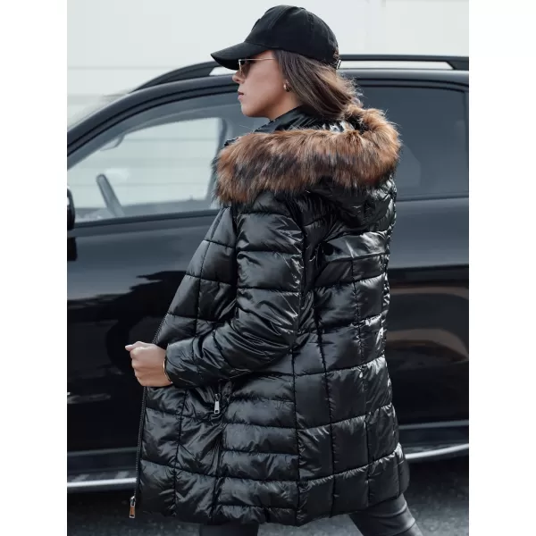  Dámsky kabát dstreet winterzip čierny 