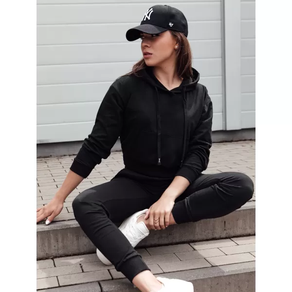  Dámska mikina DSTREET by1307 ČIERNA 