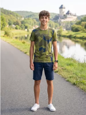 Detské tričko BRANDIT T BD6017 SWEDISH CAMO