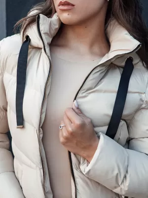 Dámsky kabát DSTREET GABRIELLE SVETLO BÉŽOVÁ