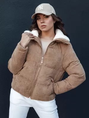 Dámska zimná bunda DSTREET TRENDYGLAM TY4359 BÉŽOVÁ