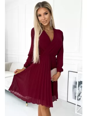 Dámske šaty Numoco Isabelle 313-15 Burgundsko