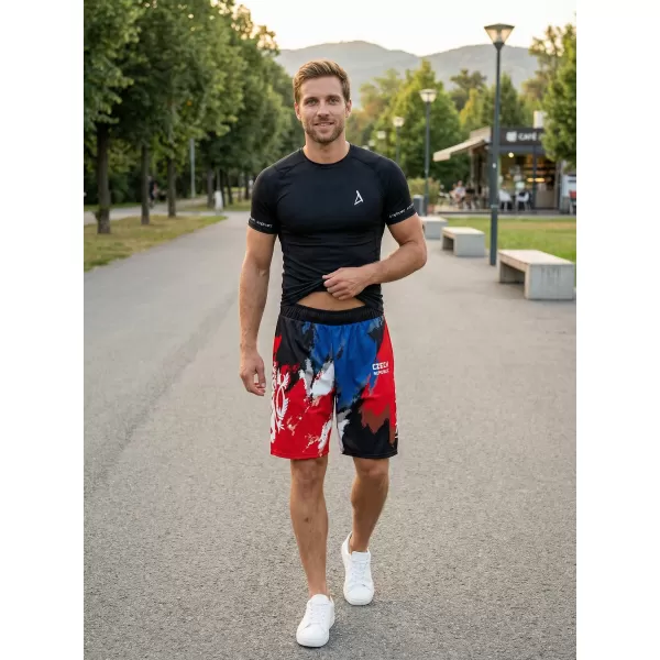  Pánske funkčné kraťasy bez vreciek premium ALTISPORT VOJ/ALM036KRA02 ŠMÚHY 