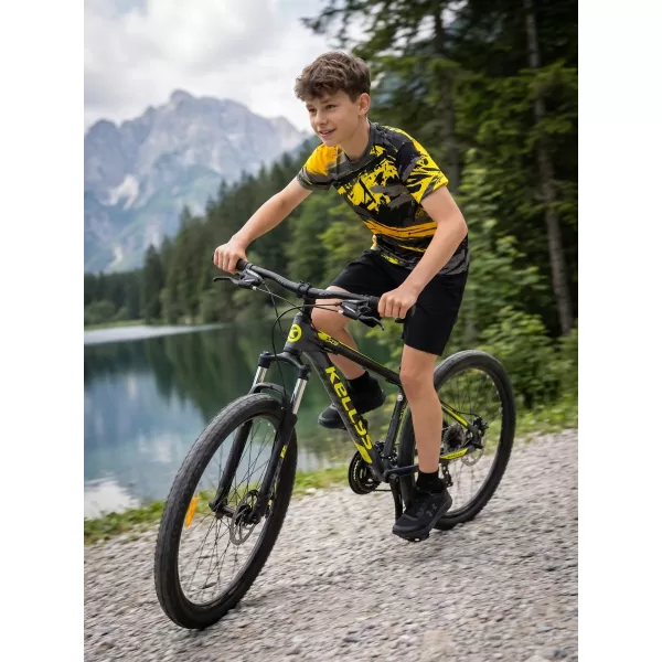  Detské funkčné tričko premium ALTISPORT VOJ/ALK014TR01 ČIERNOŽLTÁ 
