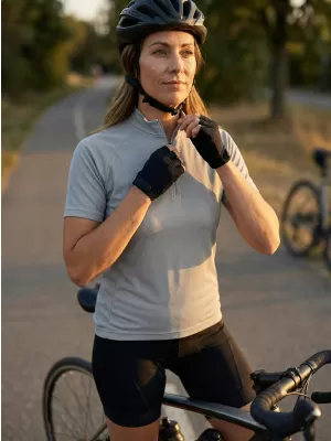 Dámsky cyklo dres ALTISPORT NoPrint NP/ALW115NJ SILVER