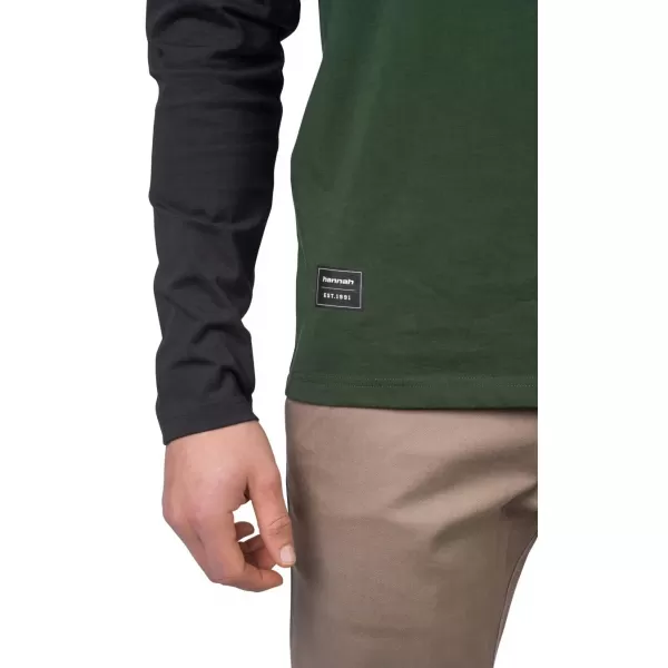  Pánske tričko s dlhým rukávom HANNAH ROKET KOMBU GREEN/ANTHRACITE 
