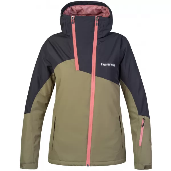  Dámska bunda HANNAH MAKY COL BURNT OLIVE/ANTHRACITE 