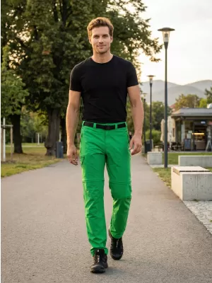 Pánske nohavice/kraťasy ALTISPORT NoPrint NP/ALM2021NJ FERN GREEN