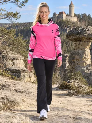 Dámska funkčná mikina premium ALTISPORT VOJ/ALW039MI01 FLUO PINK