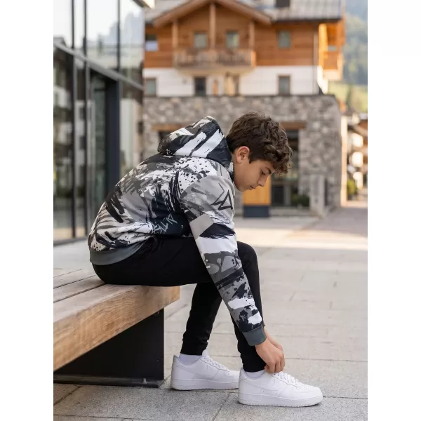  Detská prémiová funkčná mikina ALTISPORT VOJ/ALK014MI01 ČIERNA/SIVÁ 