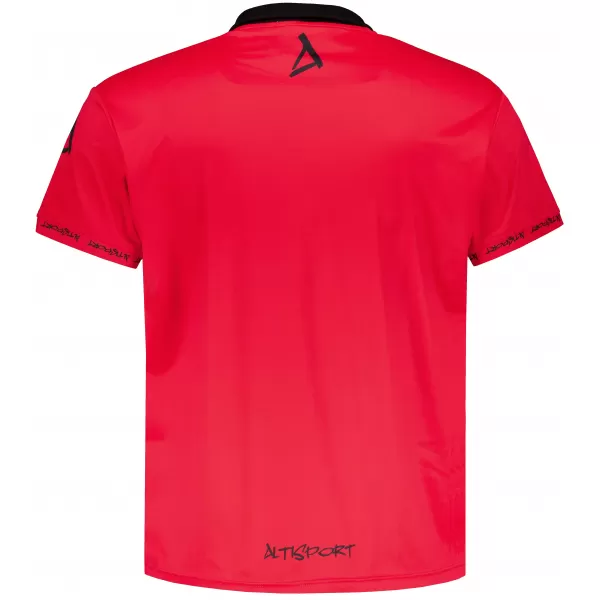  Pánske funkčné tričko s golierom premium ALTISPORT VOJ/ALM000TR05 ČERVENÁ 