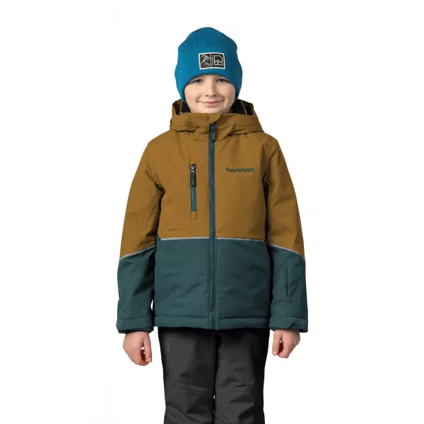  Detská zimná bunda HANNAH ANAKIN JR ZLATOHNEDÁ/MORSKÝ MACH 