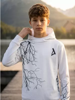 Detská funkčná mikina premium ALTISPORT VOJ/ALK004MI01 biela