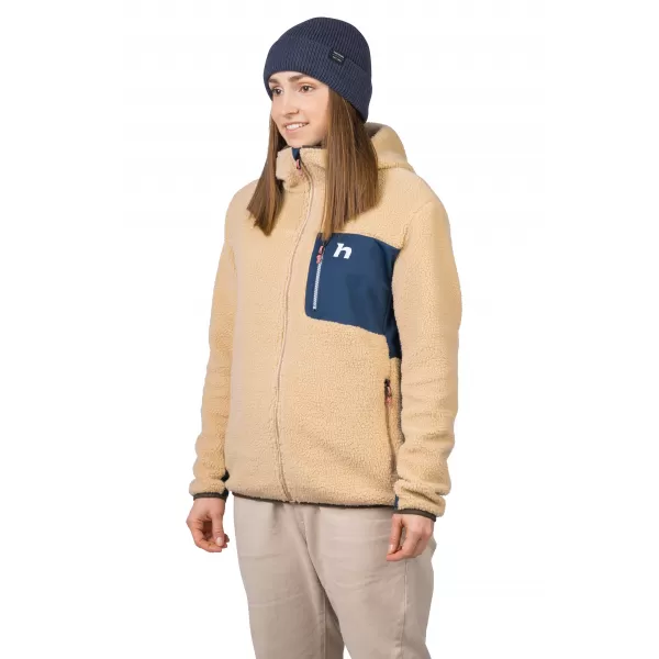  Dámska mikina HANNAH KOALA HOODY BEIGE/STRATIFIED SEA 