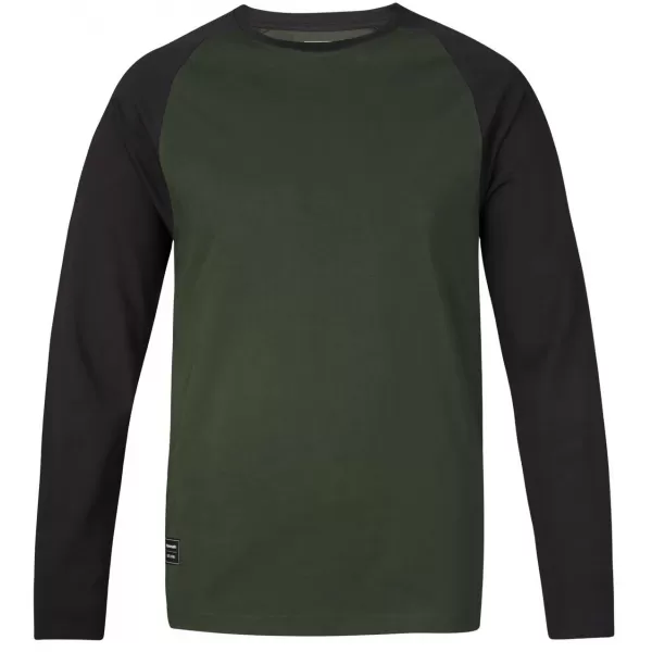  Pánske tričko s dlhým rukávom HANNAH ROKET KOMBU GREEN/ANTHRACITE 