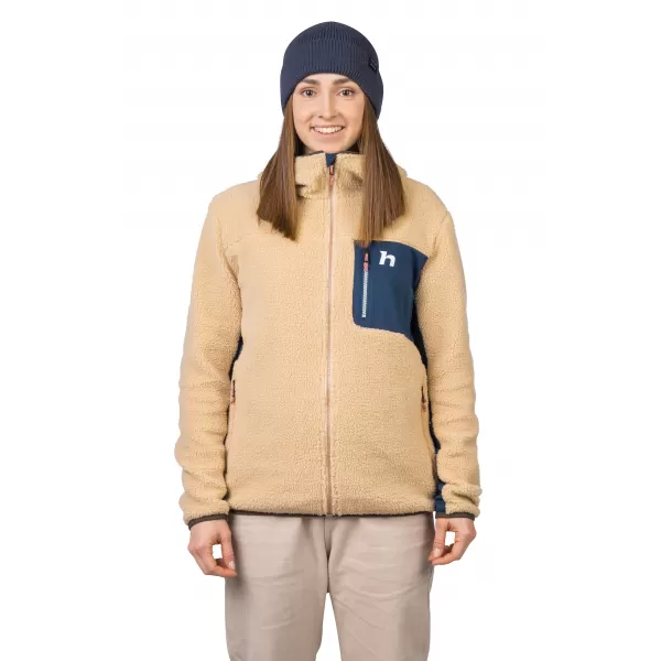  Dámska mikina HANNAH KOALA HOODY BEIGE/STRATIFIED SEA 