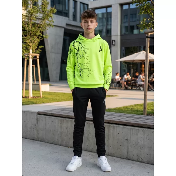  Detská funkčná mikina premium ALTISPORT VOJ/ALK004MI01 NEON YELLOW 