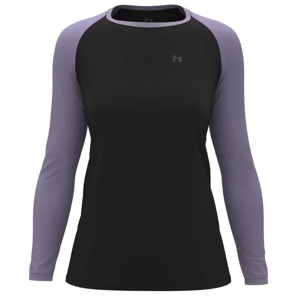  Dámske tričko s dlhým rukávom HANNAH LESLIE L/S ANTHRACITE/WISTERIA 