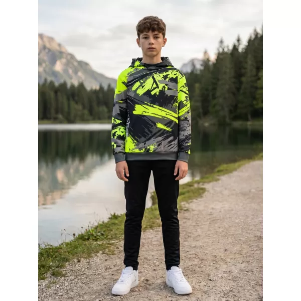  Detská prémiová funkčná mikina ALTISPORT VOJ/ALK014MI01 ČIERNA/ZELENÁ 