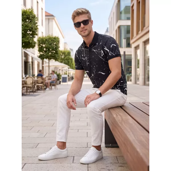  Pánske funkčné tričko s golierom premium ALTISPORT VOJ/ALM034TR05 čierna 