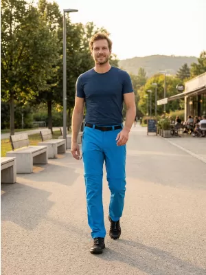 Pánske nohavice/kraťasy ALTISPORT NoPrint NP/ALM2021NJ BRIGHT BLUE